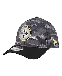 New Era Men's Black Pittsburgh Steelers Camo A-Frame 39THIRTY Flex Hat