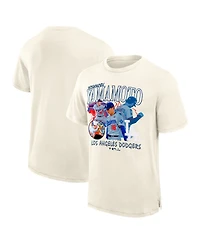 Fanatics Men's Yoshinobu Yamamoto Cream Los Angeles Dodgers Montage T-Shirt