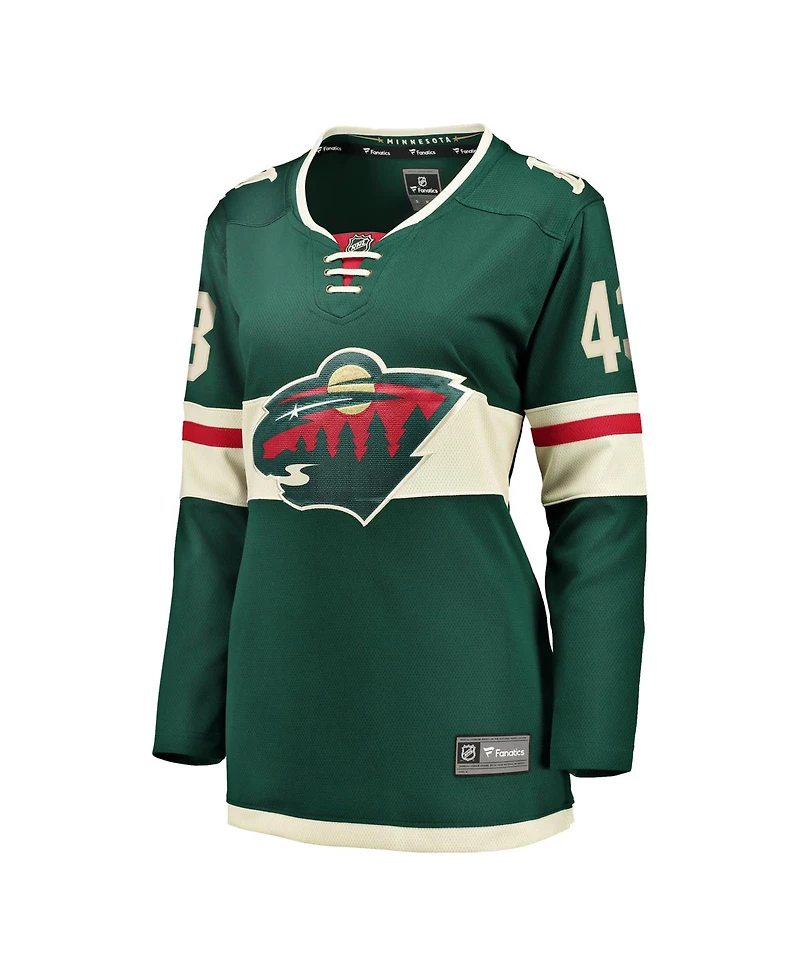 Fanatics Women's Quinn Hughes Green Minnesota Wild Home Breakaway Jersey