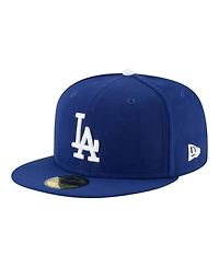 New Era Men's Royal Los Angeles Dodgers Back-to-Back Champions Diamond Side Patch 59FIFTY Fitted Hat