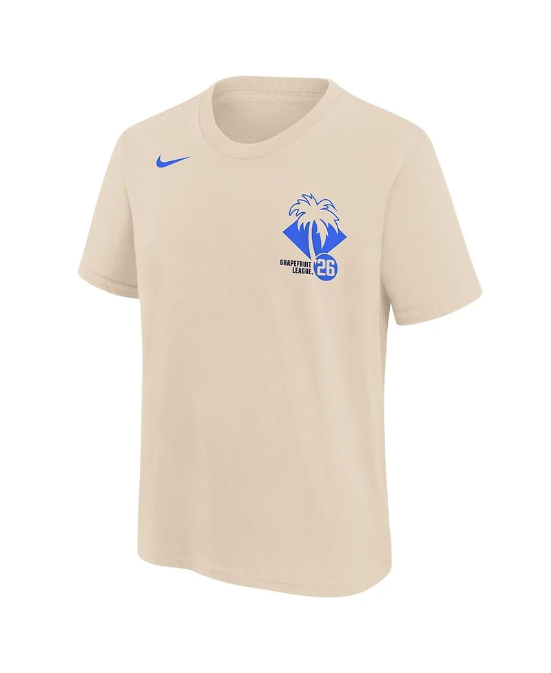 Nike Big Boys and Girls Natural 2026 Spring Training Grapefruit League T-Shirt