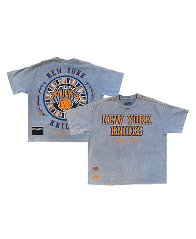Two Hype Men's Powder Blue New York Knicks Culture Worldwide Collection Premium T-Shirt