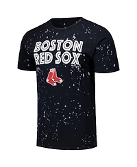 Majestic Threads Men's Black/White Boston Red Sox Splatter T-Shirt