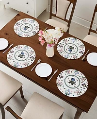 Portmeirion Botanic Garden Woven Braided Round Placemats, Set of 4