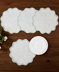 Avanti Provence Woven Braided Round Placemats, Set of 4