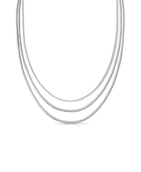 Ettika Triple Snake Chain Layered Necklace