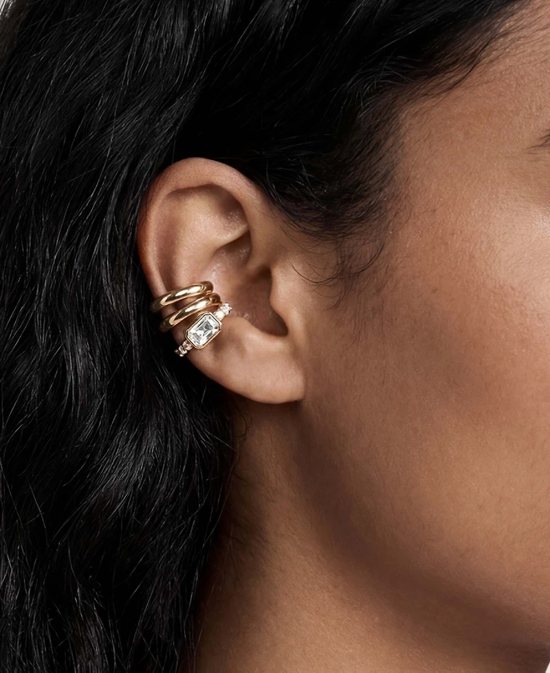 Ettika Cluster Stacked Ear Cuffs