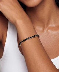 Ettika Crystal Chain 18k Gold Plated Tennis Bracelet