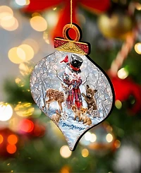 Designocracy Forest Friends Holiday Ornaments, Set of 2