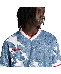 Adidas Men's Blue Usa Soccer 1994 Denim Graphic Fashion Jersey