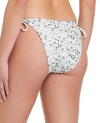 Red Carter Women's Embroidered Tie-Side Bikini Bottom