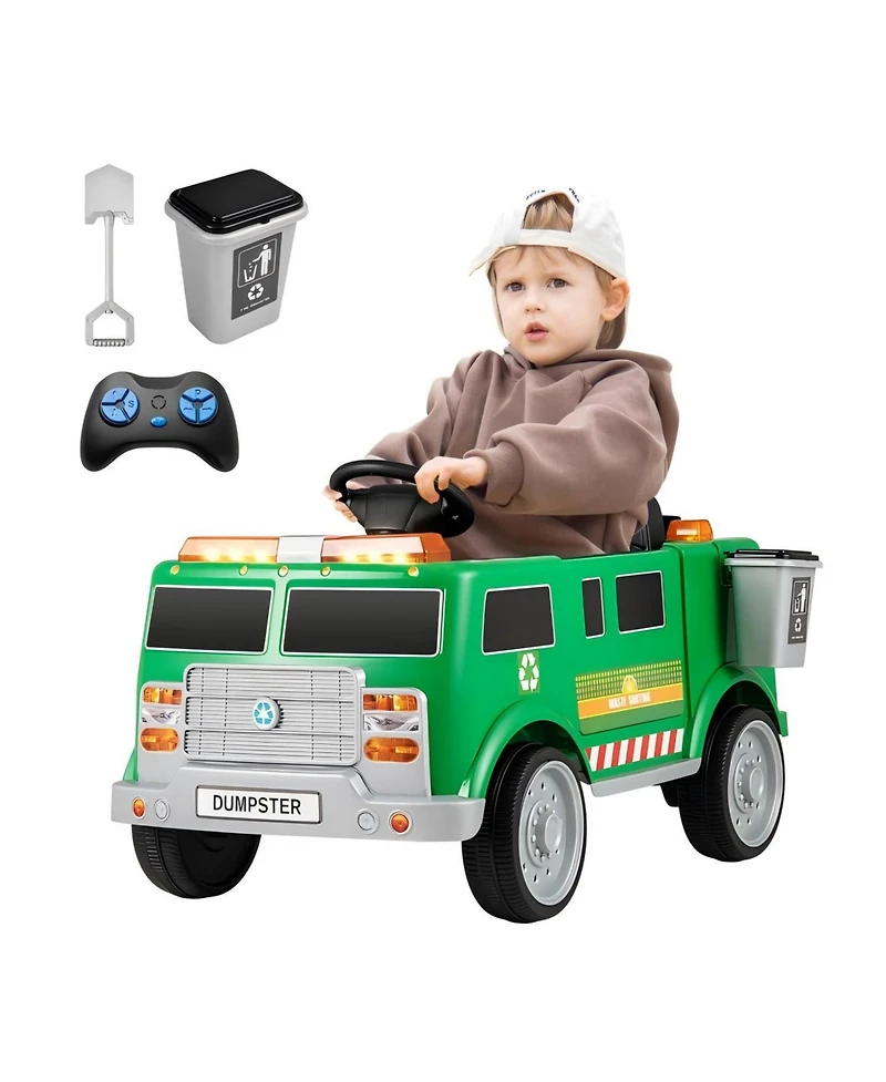 Hongge 12V Battery Powered Electric Vehicle with Remote Control and Trash Bin