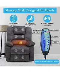 Clihome Recliners Lift Chair Relax Sofa Chair Livingroom Furniture Living Room Power Electric Reclining for Elderly