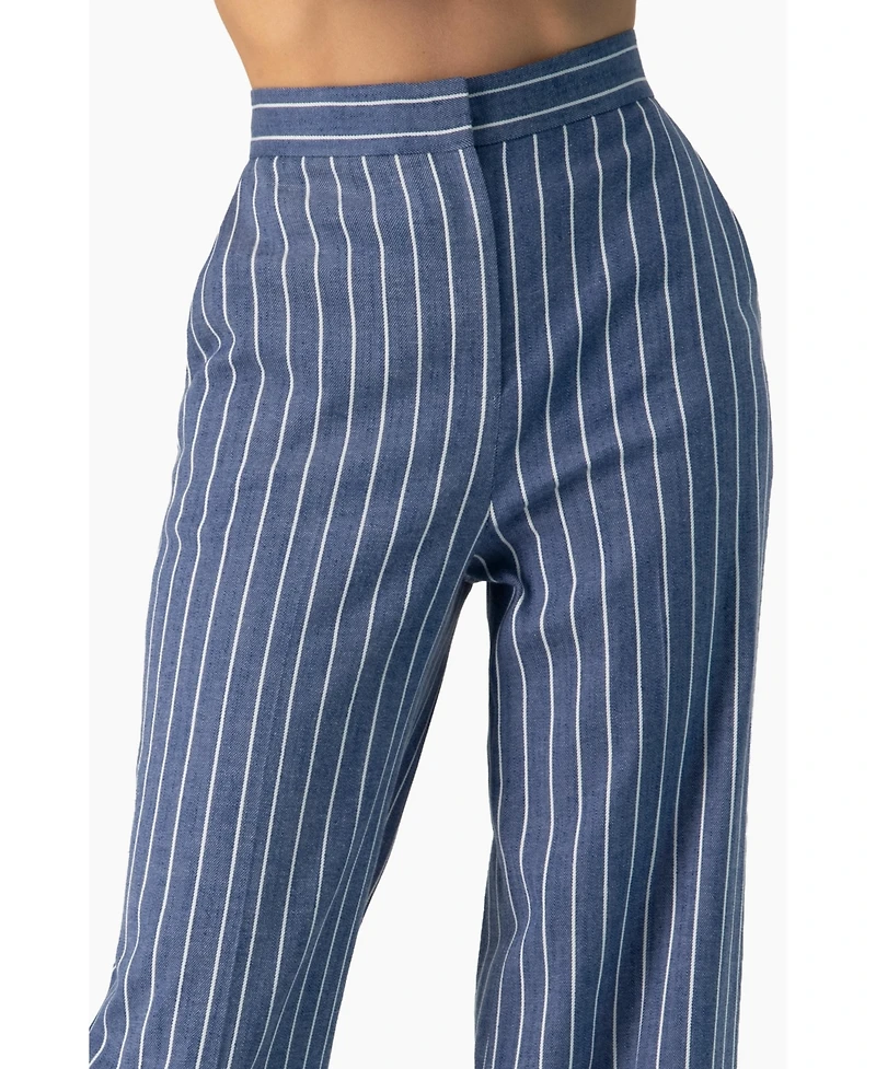 Ivonne Women's Striped Wide-Leg Pants