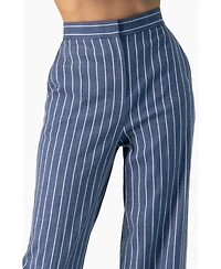 Ivonne Women's Striped Wide-Leg Pants