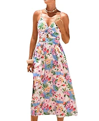Cupshe Women's Total Betty Tropical Maxi Beach Dress