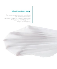 Home Zone Living Code 30R Drawstring Kitchen Trash Bags Custom Fit for 8 Gallon Recycling Bins, 60-Count