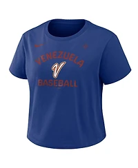 Nike Women's Rush Blue Venezuela Baseball 2026 World Baseball Classic Modern T-Shirt