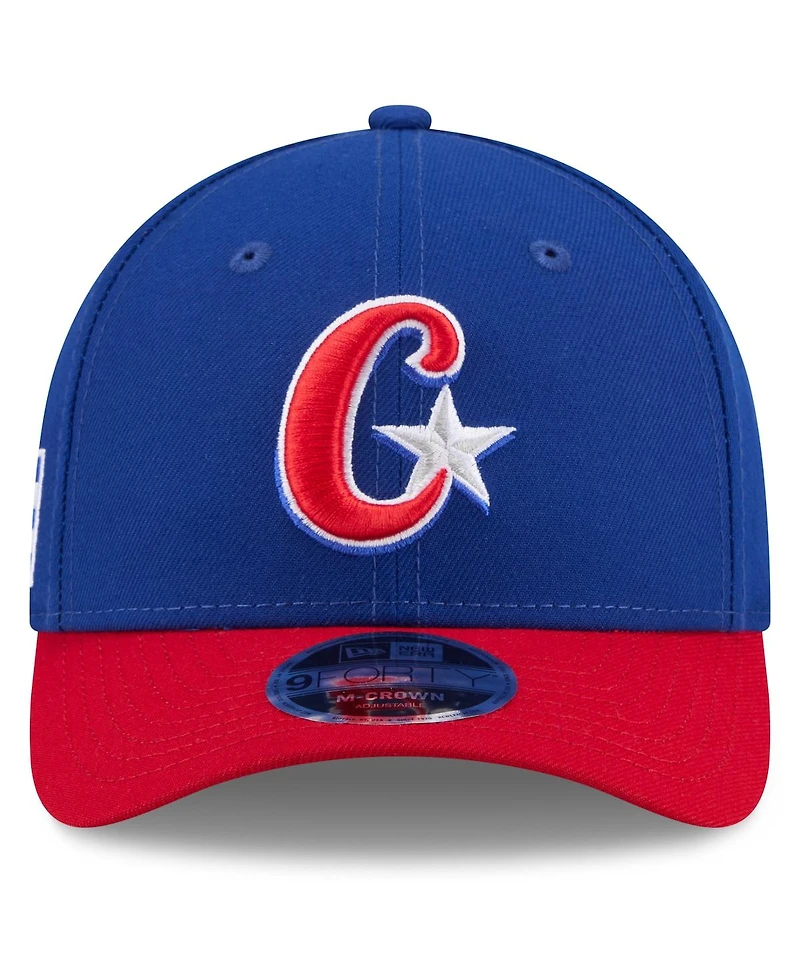 New Era Men's Blue/Red Cuba Baseball 2026 World Baseball Classic 9FORTY M-Crown Adjustable Hat