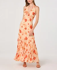 Astr the Label Women's Yasmeen Halter Neck Printed Dress