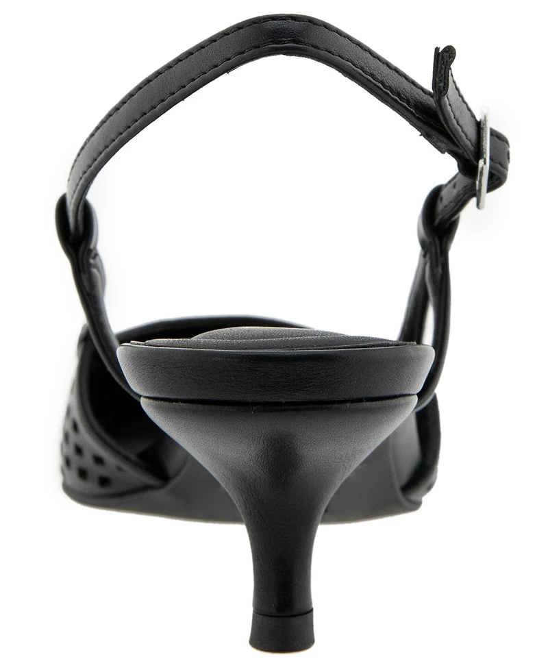 Kenneth Cole Reaction Women's Maggie Perf Slingback Kitten Heel Pumps