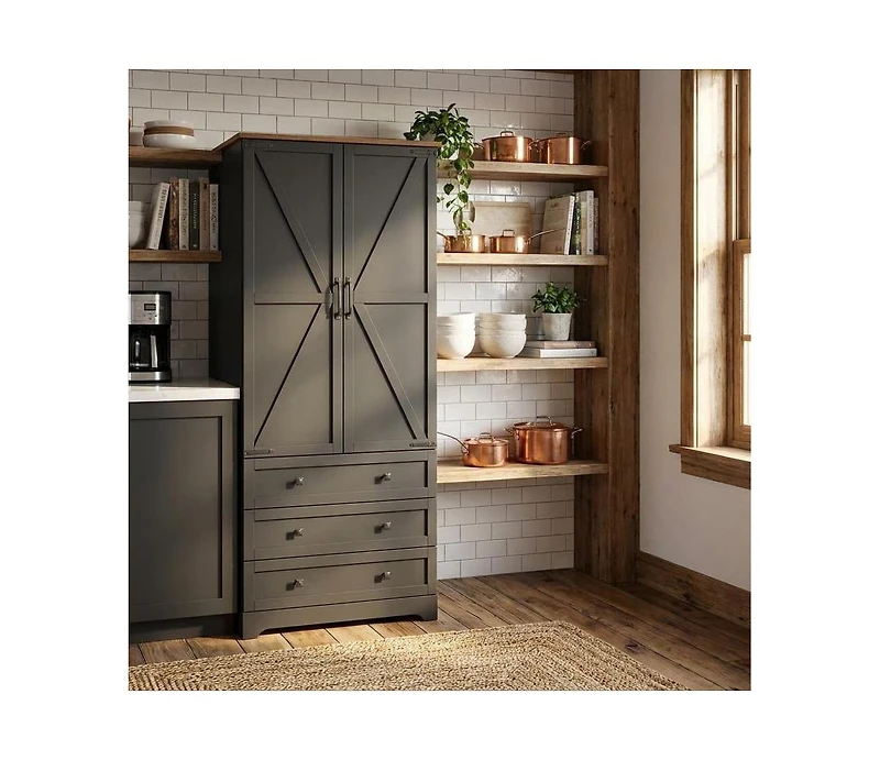 gaomon Farmhouse Kitchen Pantry Cabinet