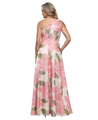 Alex Evenings Women's One-Shoulder Gown