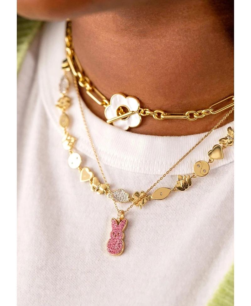 Alex and Ani Peeps Pave Bunny Pendant Necklace