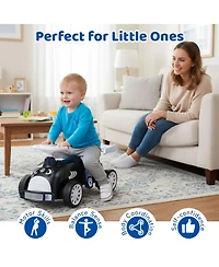 Slickblue Toddler Ride On Car with Music and Storage Compartment