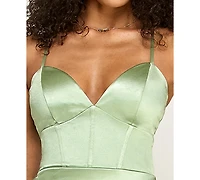 Emerald Sundae Juniors' Corset-Front Cutout-Back Gown, Created for Macy's
