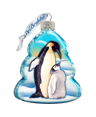 Designocracy Penguin Family Mercury Holiday Ornament