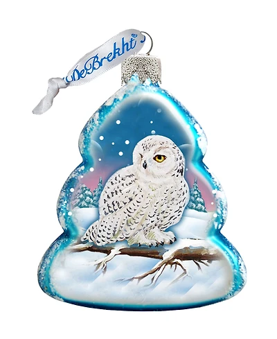 Designocracy Owl Mercury Holiday Ornament