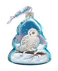 Designocracy Owl Mercury Holiday Ornament
