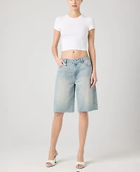 Blank Nyc Women's The Leonard Loose Bermuda Denim Shorts