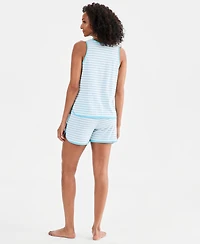 Charter Club Women's Cotton Tank Short Pajama Set, Exclusively at Macy's