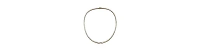 Stylish Cubic Zirconia Graduated Tennis Chain Necklace