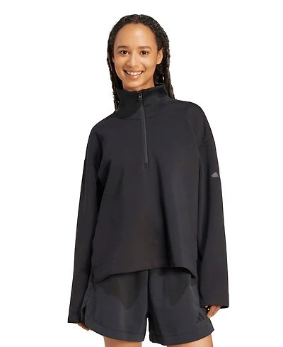 adidas Women's All Szn Soft Lux Quarter-Zip Sweatshirt