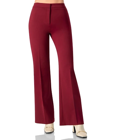 Ivonne Women's Flared Solid Pants
