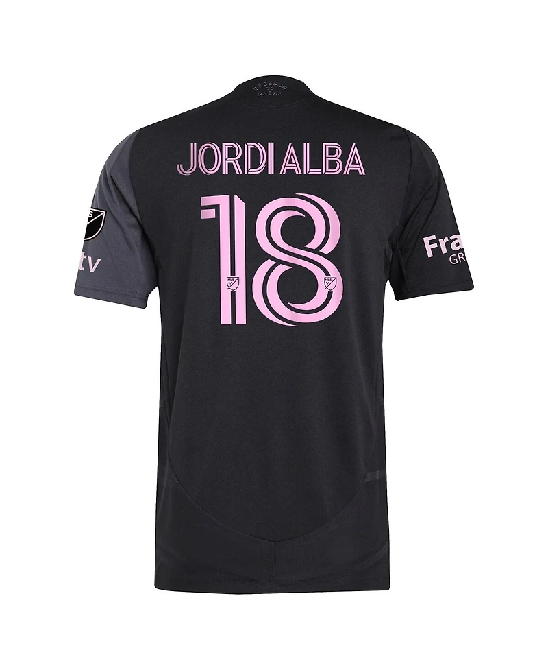 Adidas Men's Jordi Alba Ramos Black Inter Miami Cf 2025 The Fortitude Kit Authentic Player Jersey