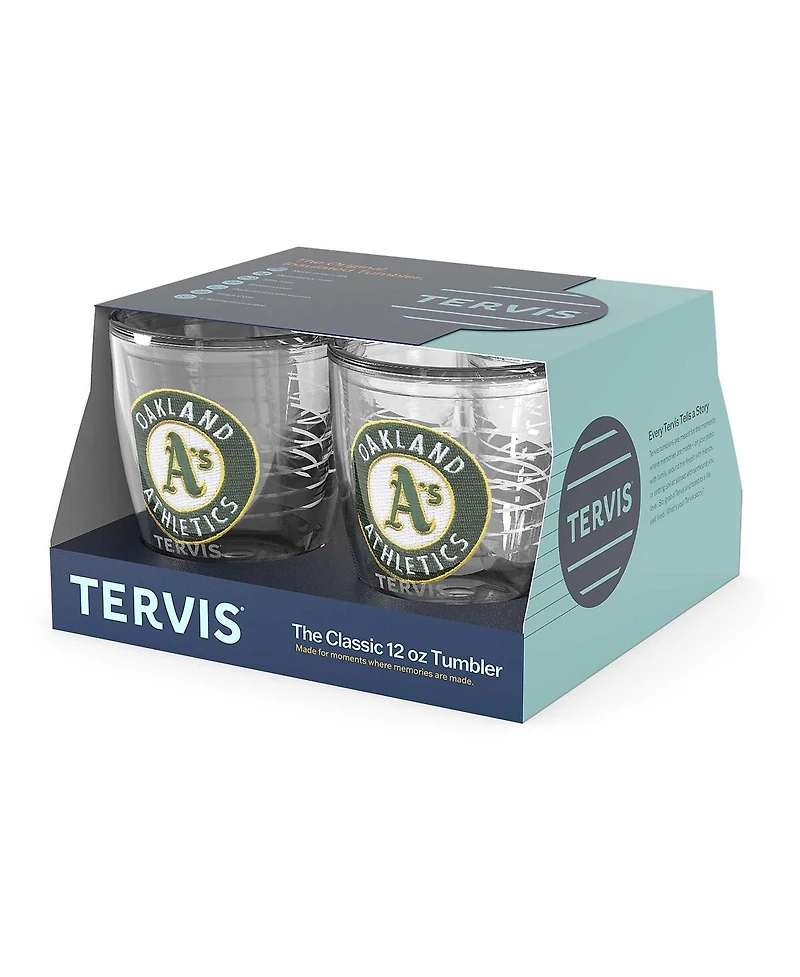 Tervis Oakland Athletics Four-Pack 12oz. Emblem Tumbler Set