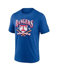 Fanatics Men's Heather Royal Texas Rangers Home Team Tri-Blend T-Shirt