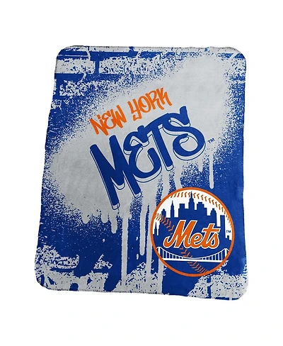 Logo Brands New York Mets 50" x 60" Classic Graffiti Fleece Throw Blanket
