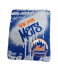 Logo Brands New York Mets 50" x 60" Classic Graffiti Fleece Throw Blanket
