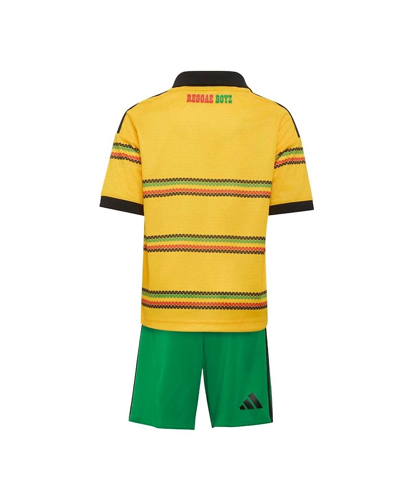 Adidas Toddler Yellow Jamaica National Team 2026 Replica Mini Kit