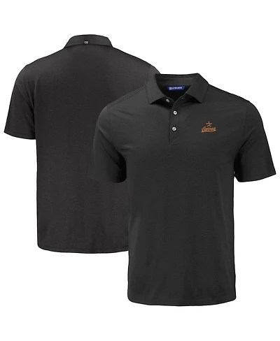 Cutter & Buck Men's Black Houston Astros Coastline Epic Comfort Eco Polo Shirt