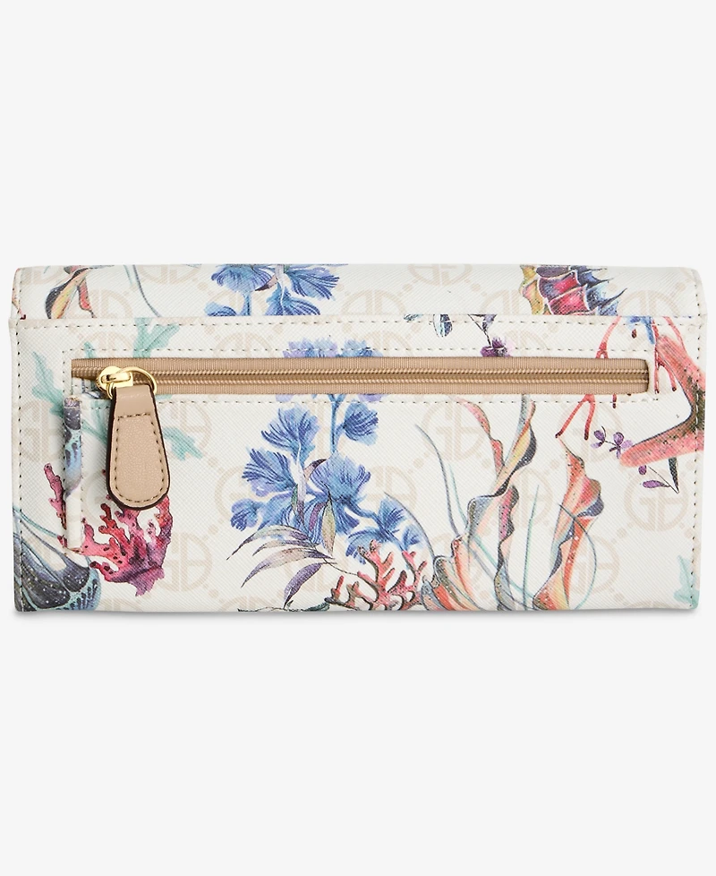 Giani Bernini Sea Print Receipt Manager Wallet, Macy's Exclusive - Under The Sea