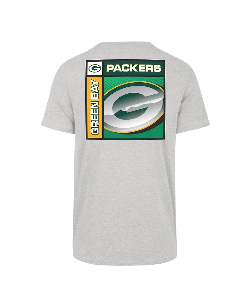 '47 Brand Men's Gray Green Bay Packers Chrome Plate Franklin T-Shirt