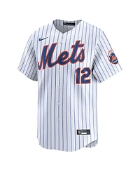 Nike Men's Francisco Lindor White New York Mets Home Limited Jersey