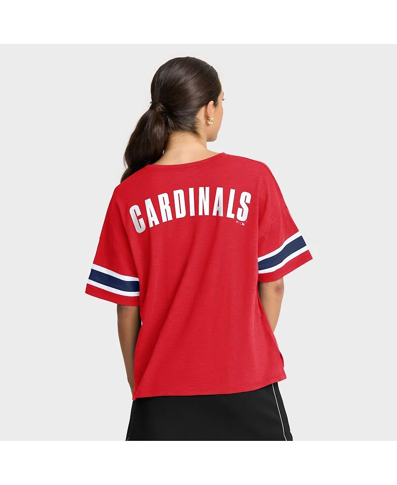 Fanatics Women's Red St. Louis Cardinals Curl Route T-Shirt