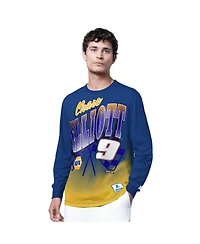 Starter Men's Royal Chase Elliott Quarterback Extreme Long Sleeve T-Shirt